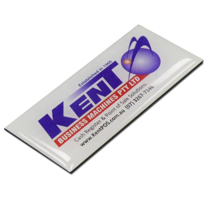 Adesivo di etichetta della cupola di resina personalizzata Autoadesivi trasparenti Substrato PVC Stampa colorata Traditore epossidarco Gel logo adesivi